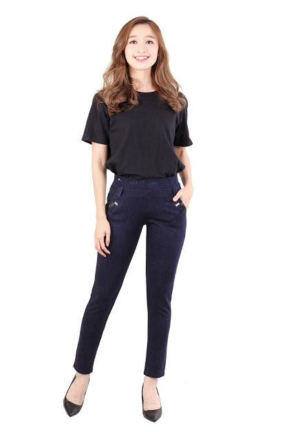 QA-480 Women Pants Navy Blue