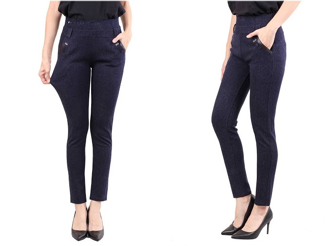 QA-480 Women Pants Navy Blue