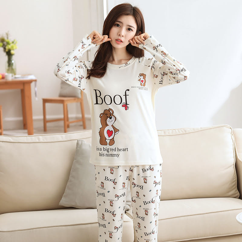 QA-487 Cute Printed Sleepwear Boof Bear