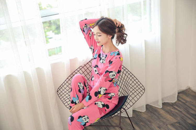 QA-487 Cute Printed Sleepwear Pink Minnie