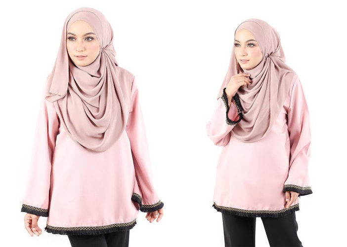 QA-488 Lovely Muslimah Blouse Pink