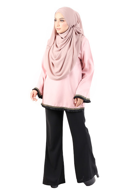 QA-488 Lovely Muslimah Blouse Pink