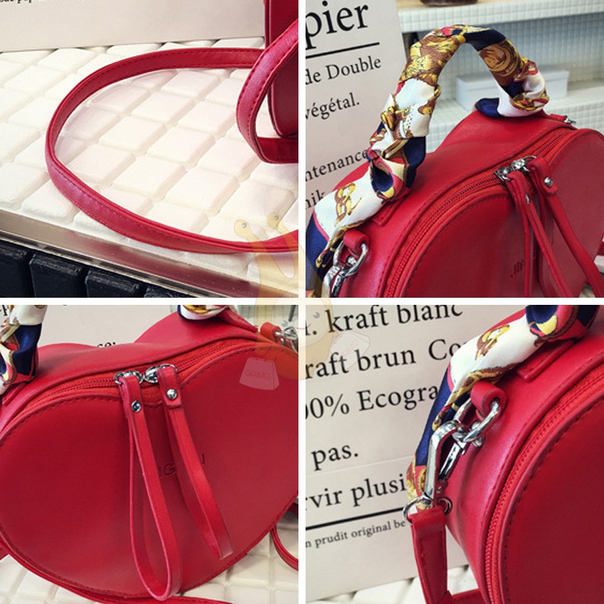 KW80390 Love Shape Sling Bag Red