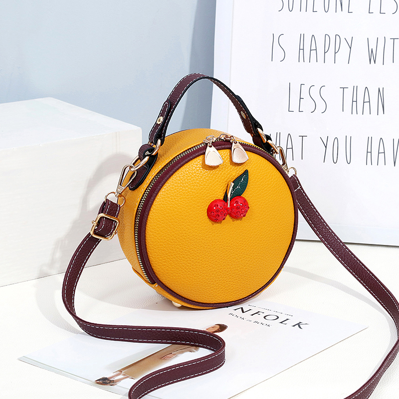 QA-499 Cute Cherry Sling Bag Yellow