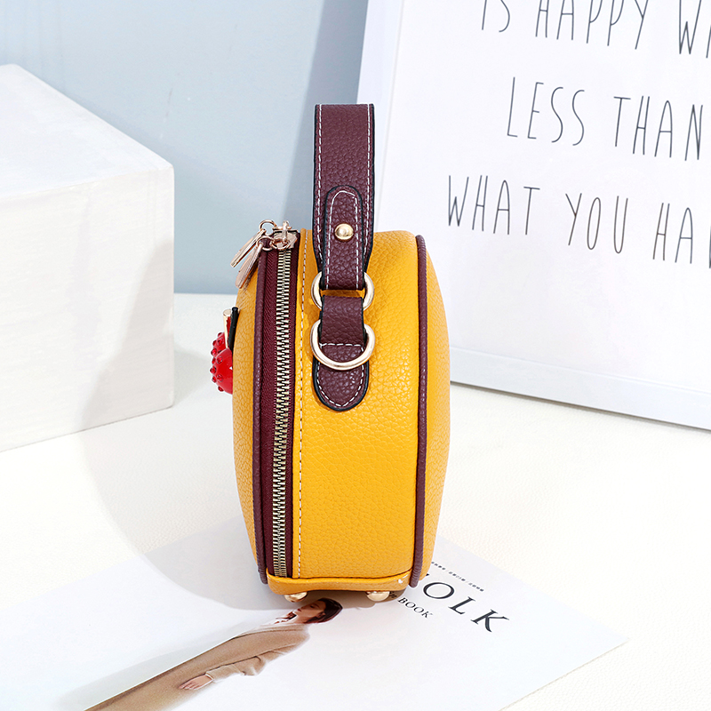 QA-499 Cute Cherry Sling Bag Yellow