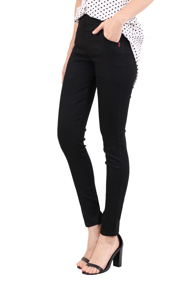 QA-501 Women's Plus Size Pant Black