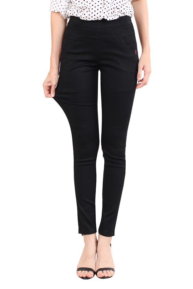 QA-501 Women's Plus Size Pant Black