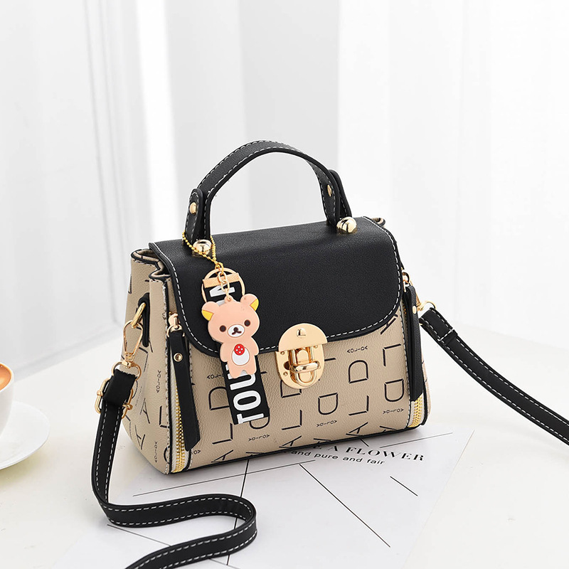 QA-506 Lovely Bear Casual Handbag Black