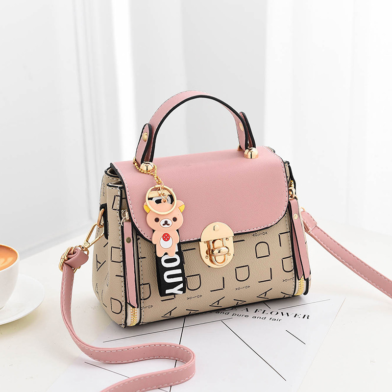 QA-506 Lovely Bear Casual Handbag Pink