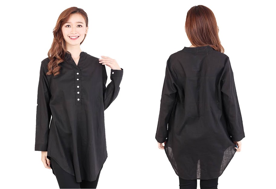 QA-513 Women's Casual Blouse Black