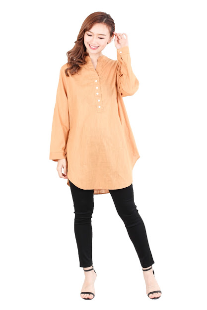 QA-513 Women's Casual Blouse Mustard