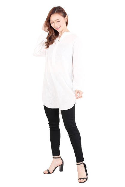 QA-513 Women's Casual Blouse White