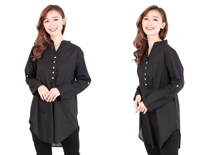 QA-513 Women's Casual Blouse Black