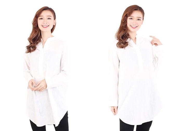 QA-513 Women's Casual Blouse White