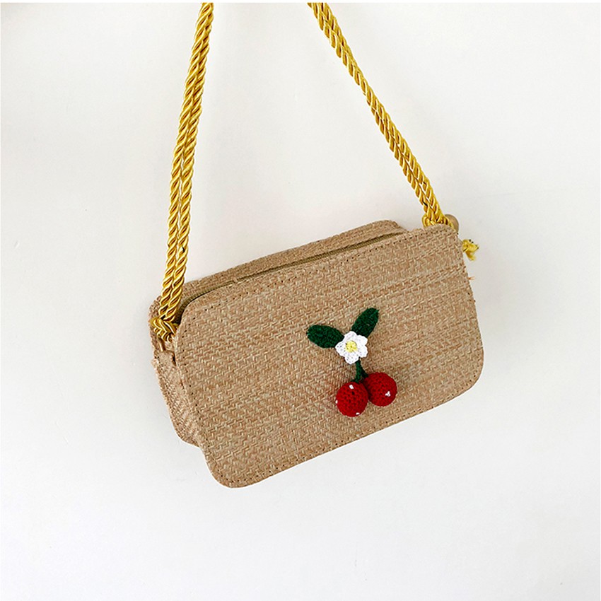 KW80399 Cherry Sling Bag Brown