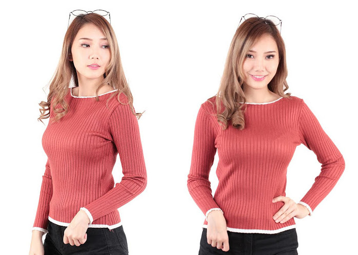 QA-527 Lovely Knitted Top Candy