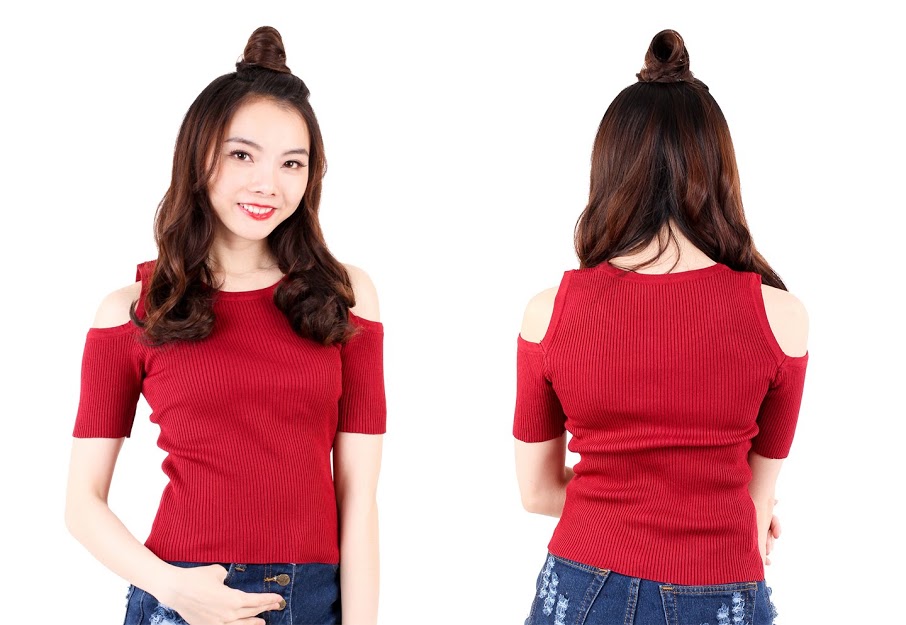 QA-529 Fashion Top Red