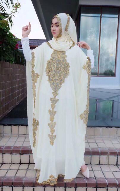 JW5081 Kaftan 3 in 1 White