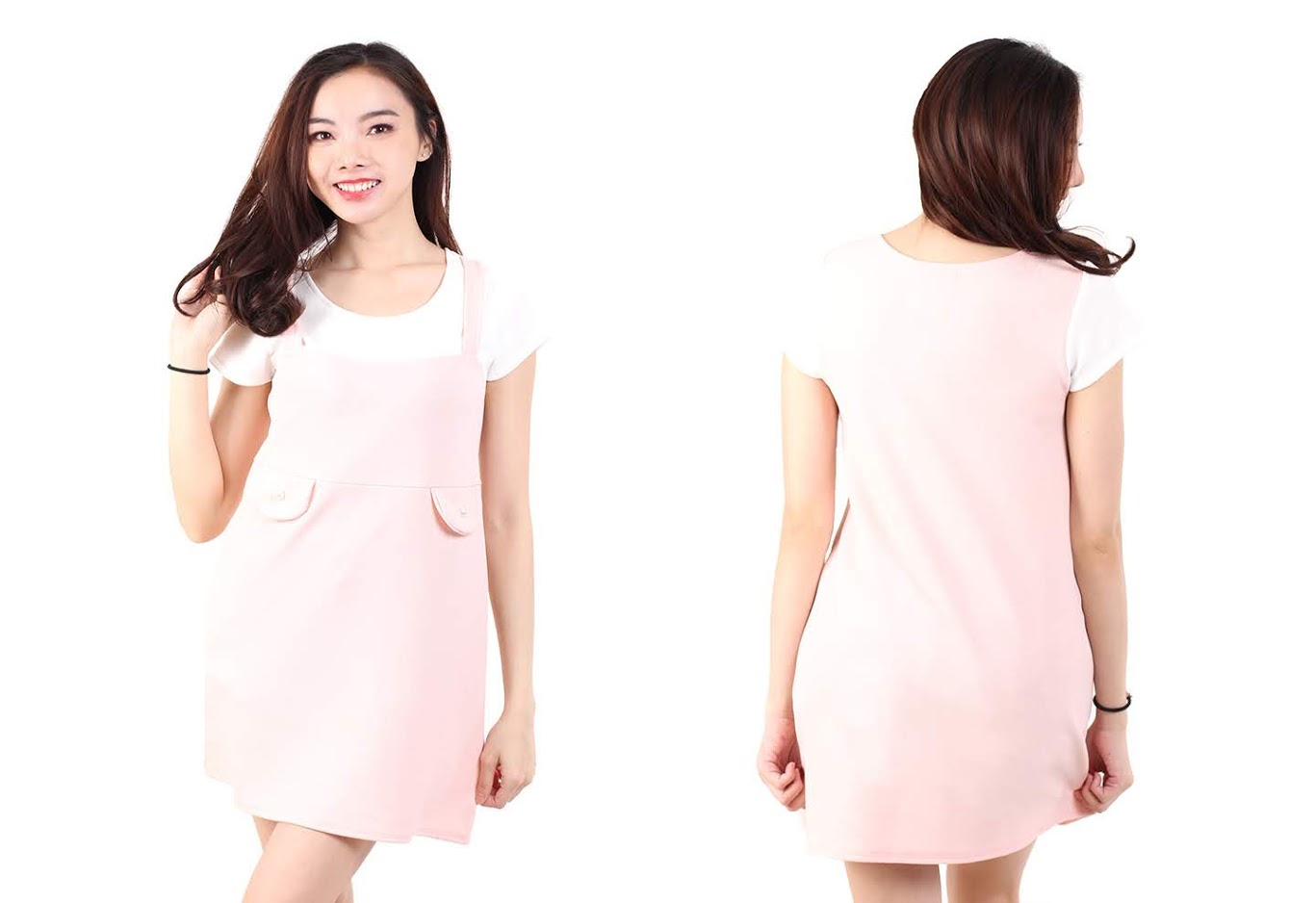 QA-530 Women Casual Dress Pink