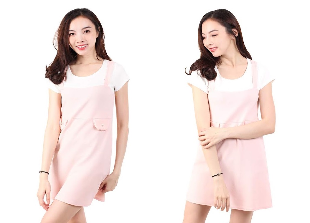 QA-530 Women Casual Dress Pink