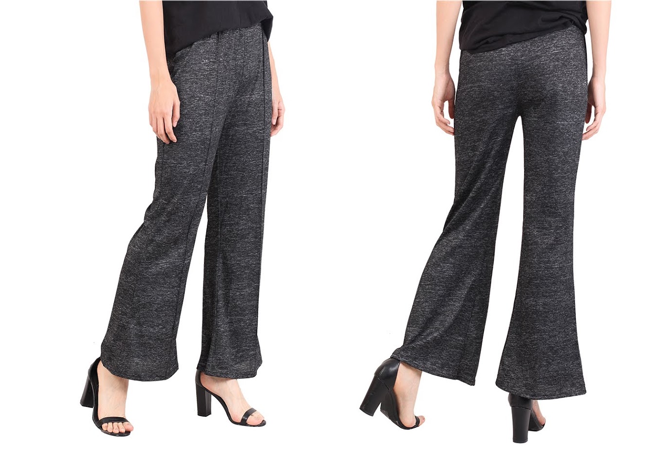 QA-547 WOMEN'S CASUAL PANTS BLACK