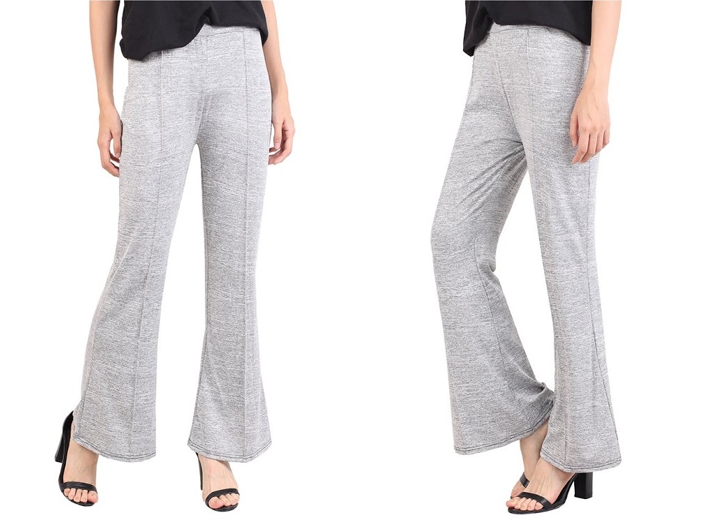 QA-547 WOMEN'S CASUAL PANTS LIGHT GREY