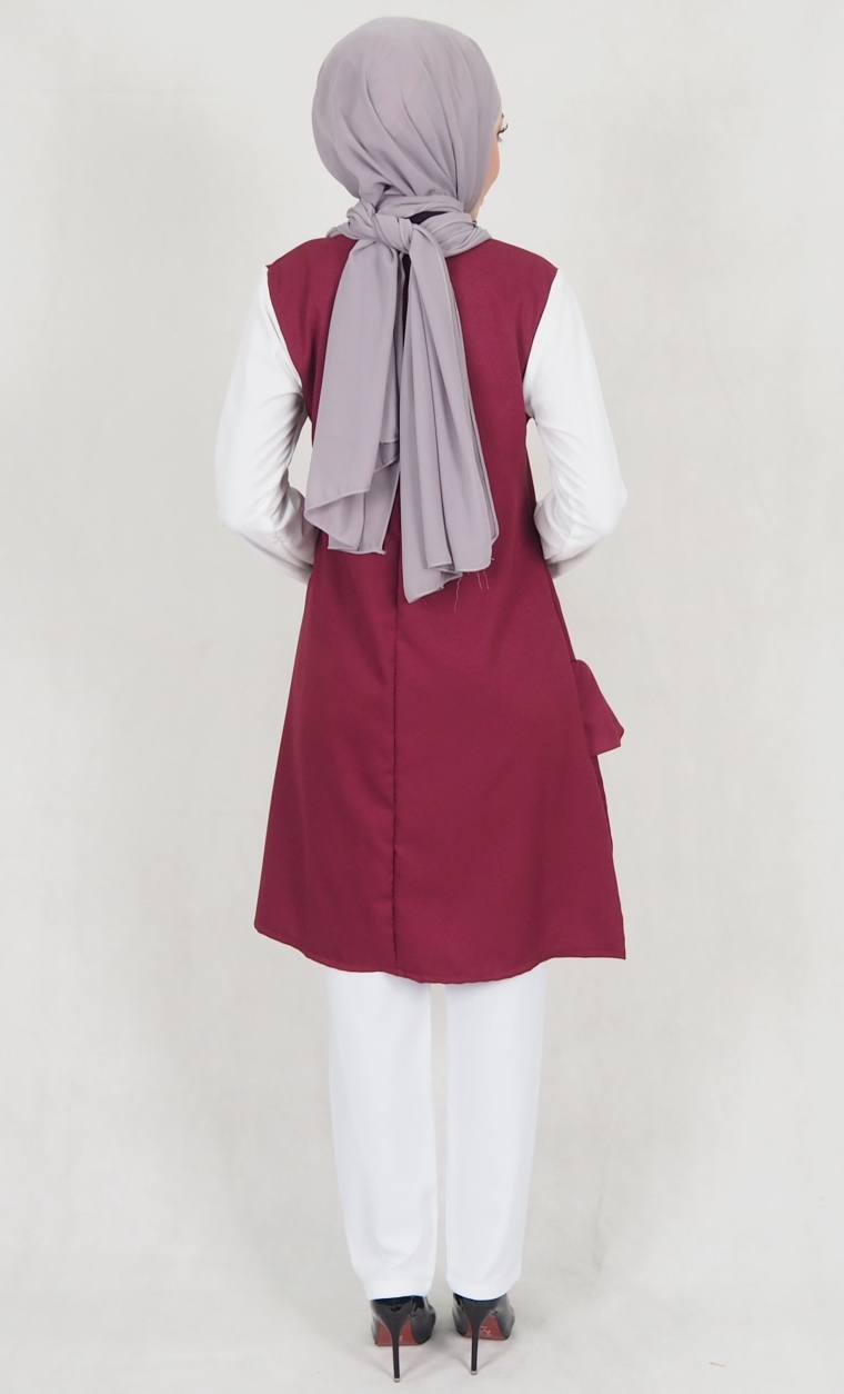 SW5174 Trendy Blouse Maroon