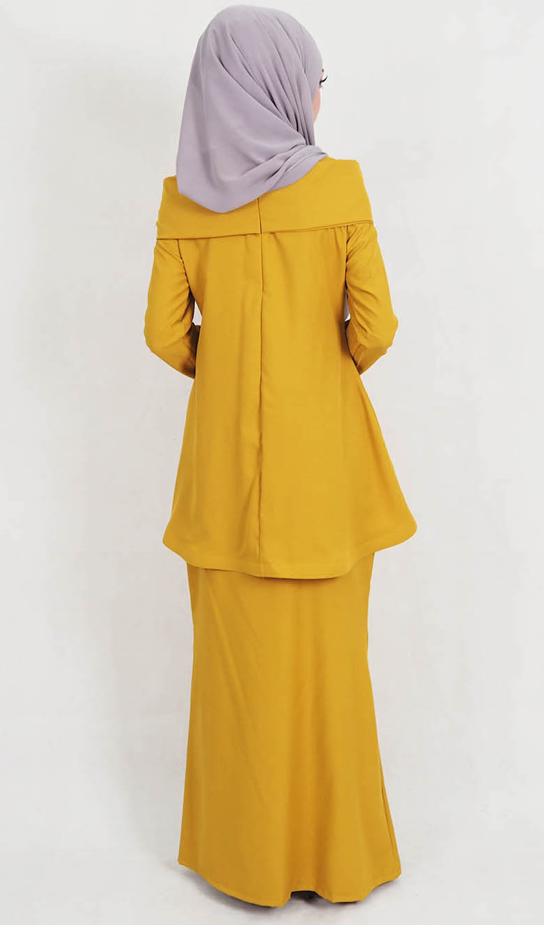 SW5181 Fashion Baju Kurung (Plus Size) Mustard