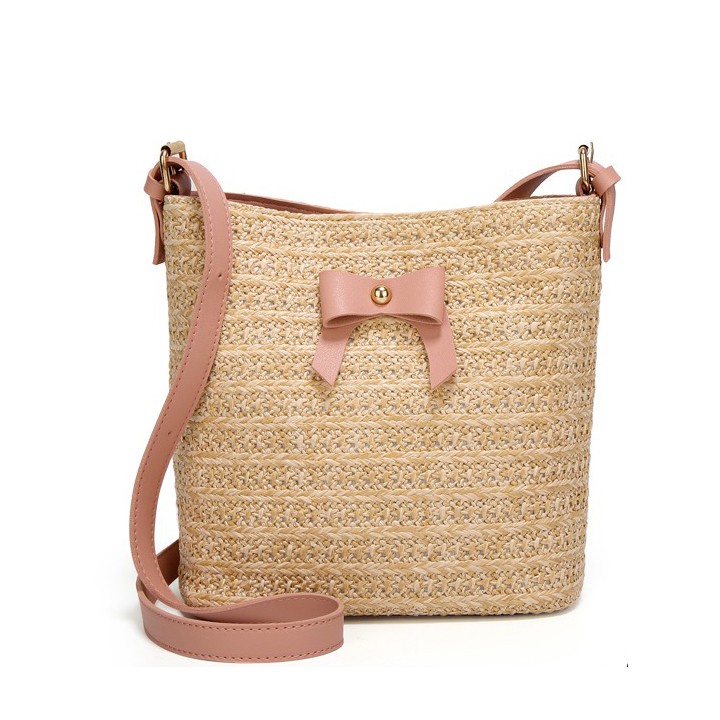 KW80403 SUMMER RIBBON WOMEN'S BAG PINK