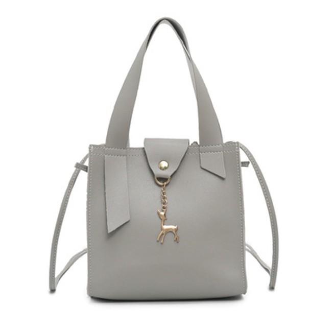 KW80404 DEER BUCKET BAG GREY