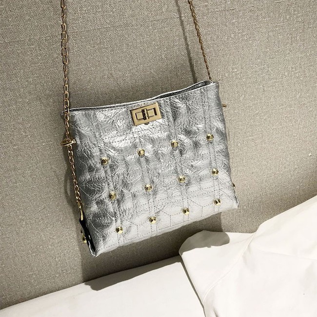 KW80407 STYLISH CASUAL WOMEN'S BAG SILVER