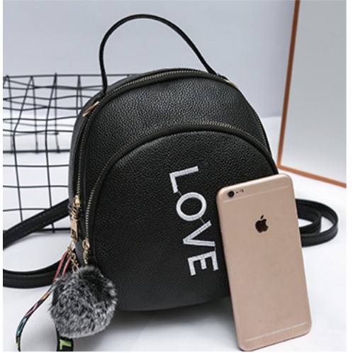 KW80414 WOMEN'S LOVE BACKPACK BLACK