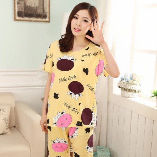 FG002 Fashion Sleepwear Set Yellow