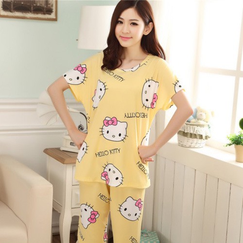 FG003 Stylish Sleepwear Set Yellow