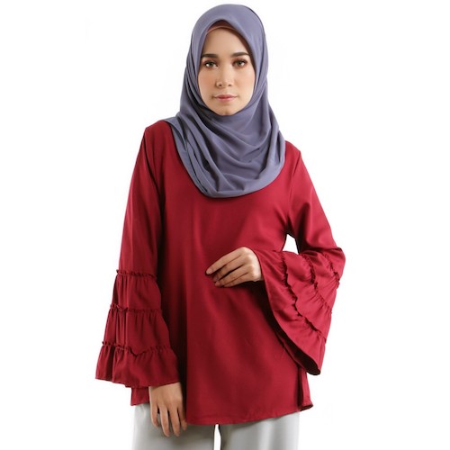 MH142 Stylish Blouse Maroon