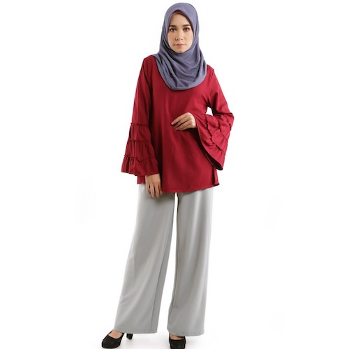 MH142 Stylish Blouse Maroon