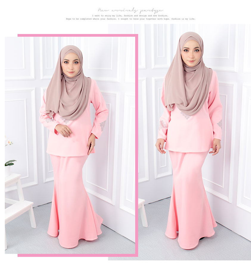 QA-551 WOMEN'S ELEGANT KURUNG PINK