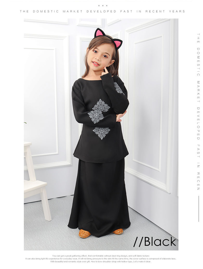 QA-552 LOVELY KIDS KURUNG BLACK