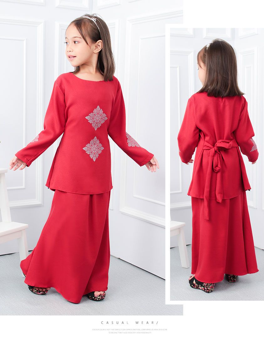 QA-552 LOVELY KIDS KURUNG RED