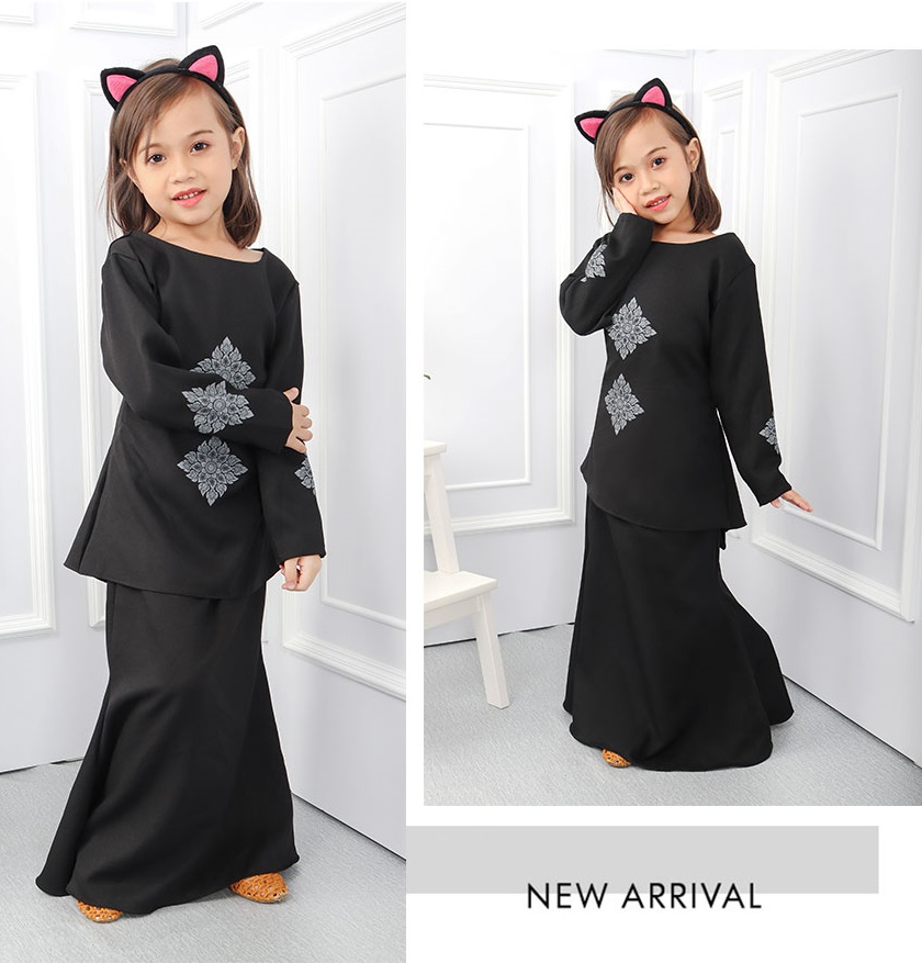 QA-552 LOVELY KIDS KURUNG BLACK