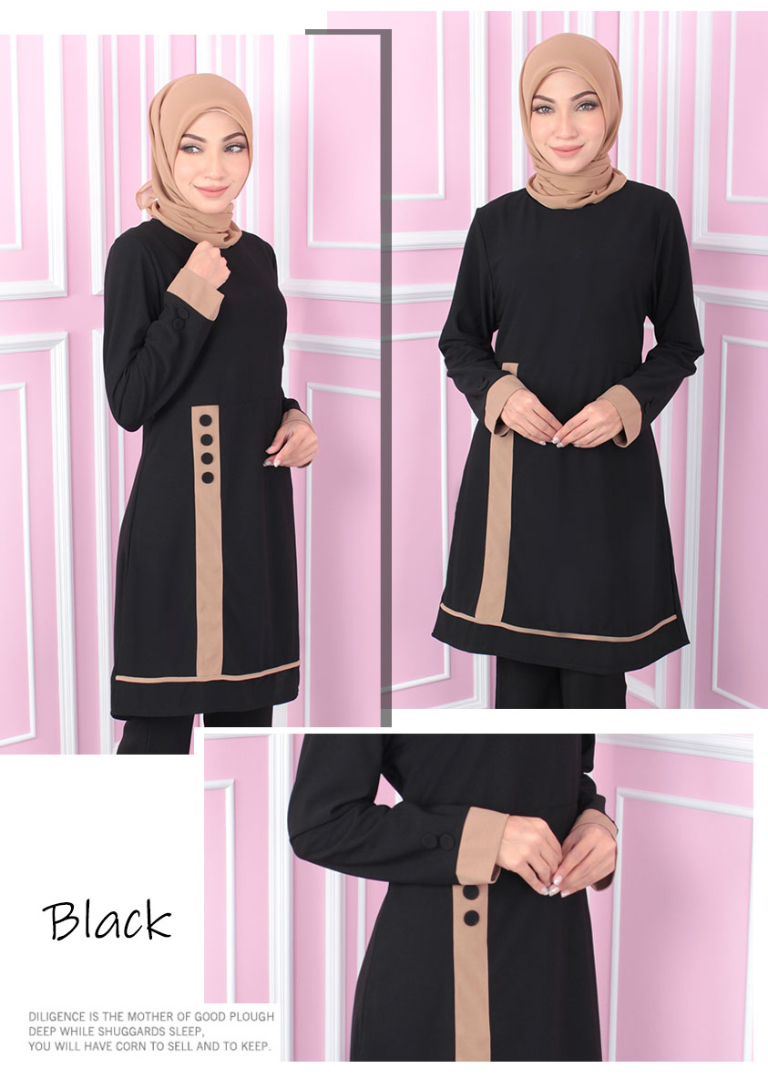 QA-557 WOMEN'S BLOUSE BLACK