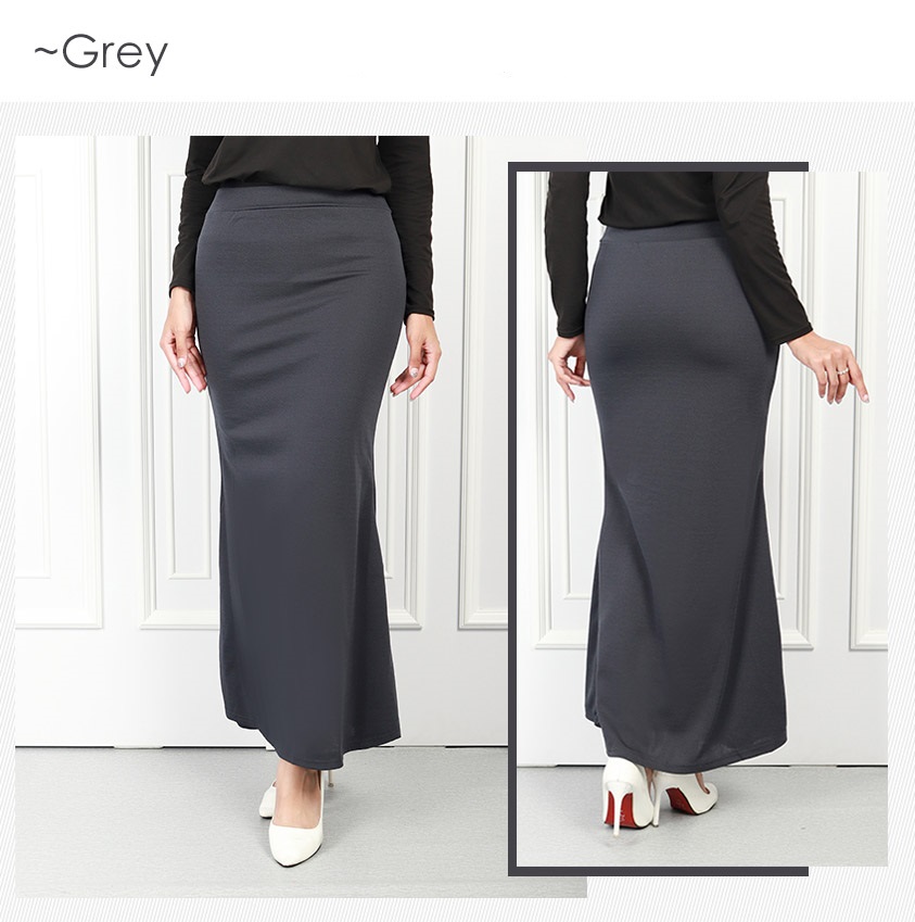 QA-571 CLASSIC DUYUNG SKIRT GREY