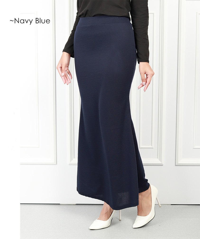 QA-571 CLASSIC DUYUNG SKIRT NAVY BLUE