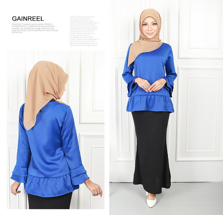 QA-564 WOMEN'S BLOUSE BLUE