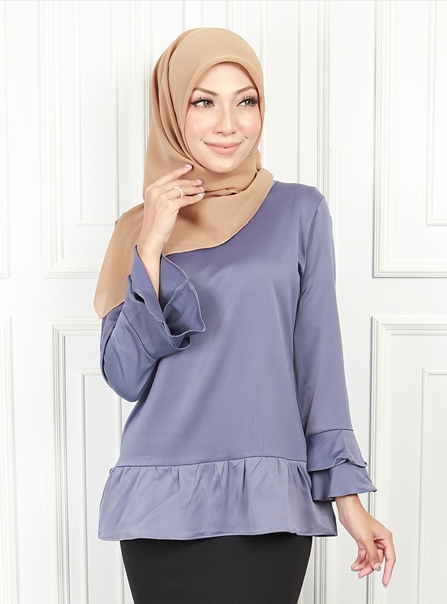 QA-564 WOMEN'S BLOUSE GREY