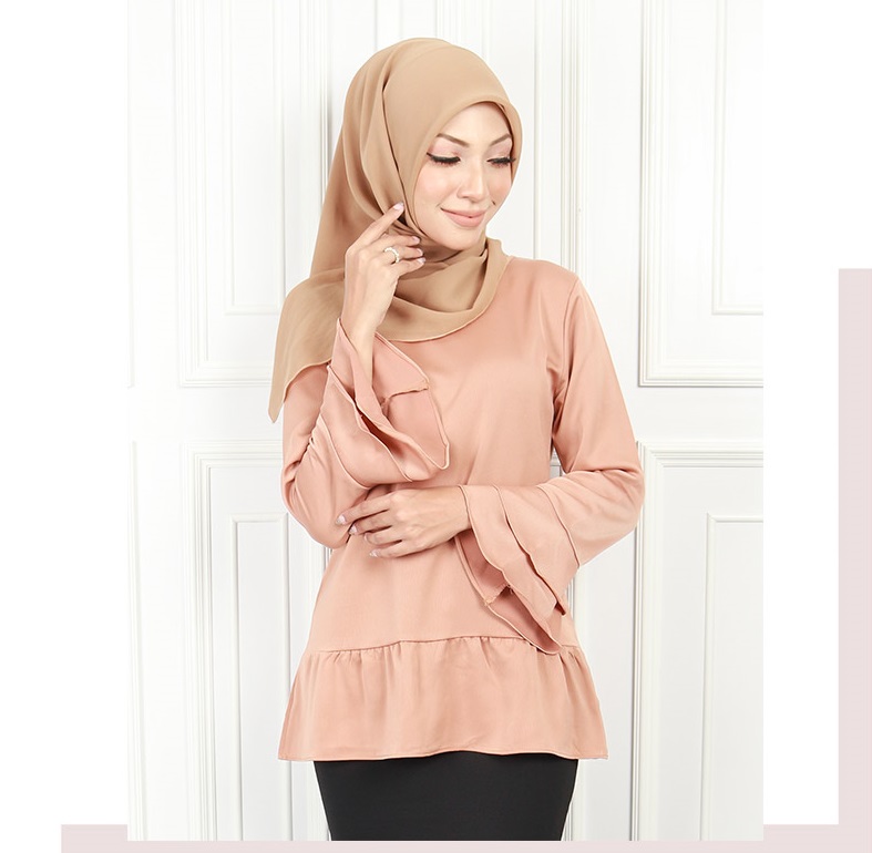 QA-564 WOMEN'S BLOUSE BEIGE