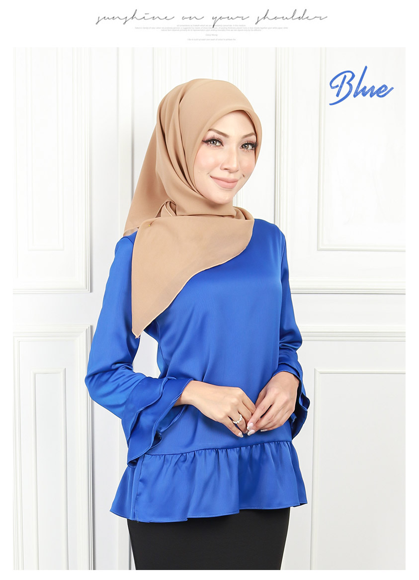 QA-564 WOMEN'S BLOUSE BLUE