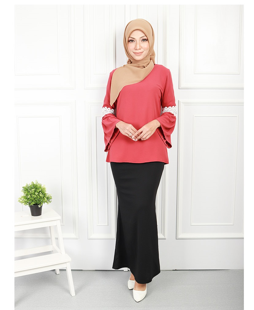 QA-579 MUSLIMAH FASHION BLOUSE CANDY