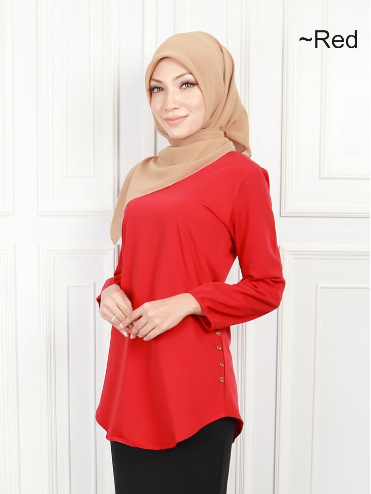 QA-580 CASUAL WOMEN'S BLOUSE RED