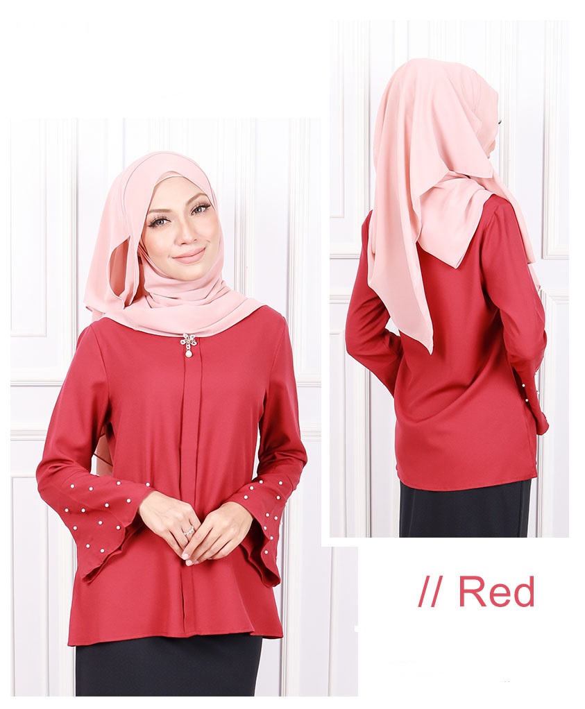 QA-586 WOMEN FUSION TOP RED